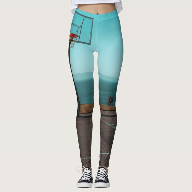 Leggings Aro de Baloncesto Hermoso (Anverso)