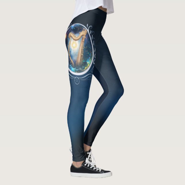 Leggings Arpa Celestial de los Cielos Llenos de Luna.  (Derecha)
