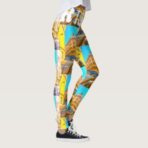 Leggings Arquitectura Francia Carro viejo de la calle franc