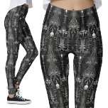 Leggings Arquitectura gótica espumosa Red de araña oscura a<br><div class="desc">Leyendas góticas de arquitectura espeluznante | Diseño Web de Araña Oscura Explora el misterioso encanto de mis legiones de arquitectura gótica espumosa, con un diseño único que recuerda a las telarañas con sutiles influencias alienígenas. El patrón intrigante, que se asemeja a los emblemas del cráneo dentro de los escabrosos motivos...</div>