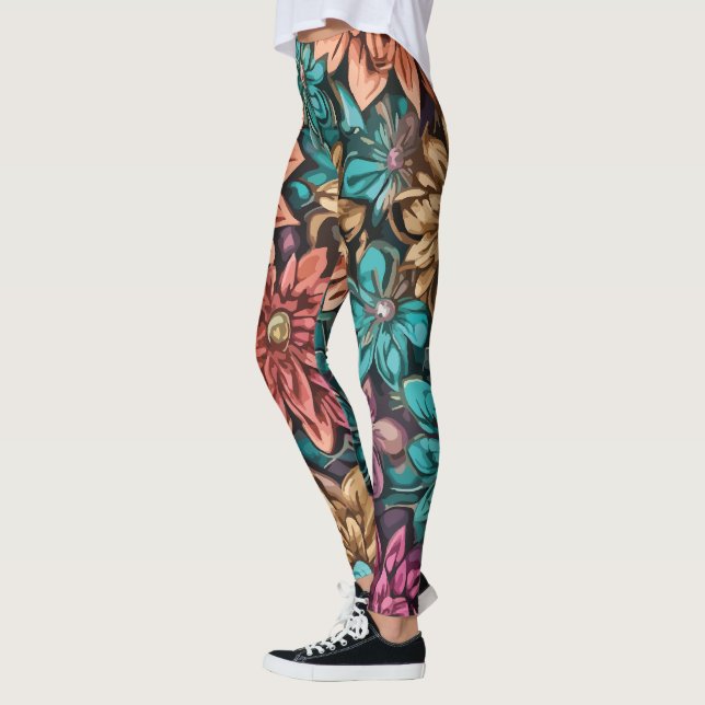 Leggings Arreglo de flores (Izquierda)