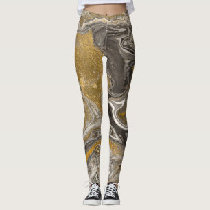 Leggings Arrojado acrílico, textura de inspiración natural.