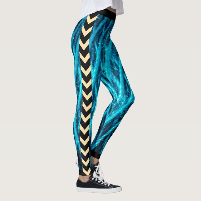 Leggings Arrow Glide – Edición Bergue Elegance (Derecha)