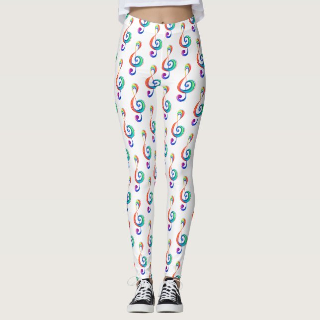 Leggings Arroyo arcoiris estratificado (Anverso)