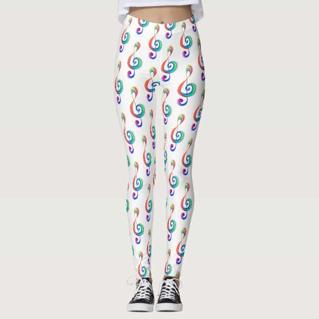 Leggings Arroyo arcoiris estratificado (Anverso)