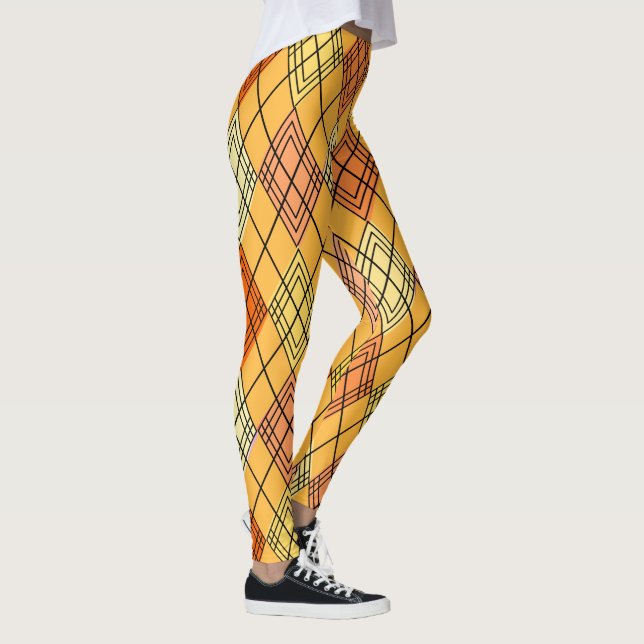 Leggings Art Deco Citrus Argyle (Derecha)