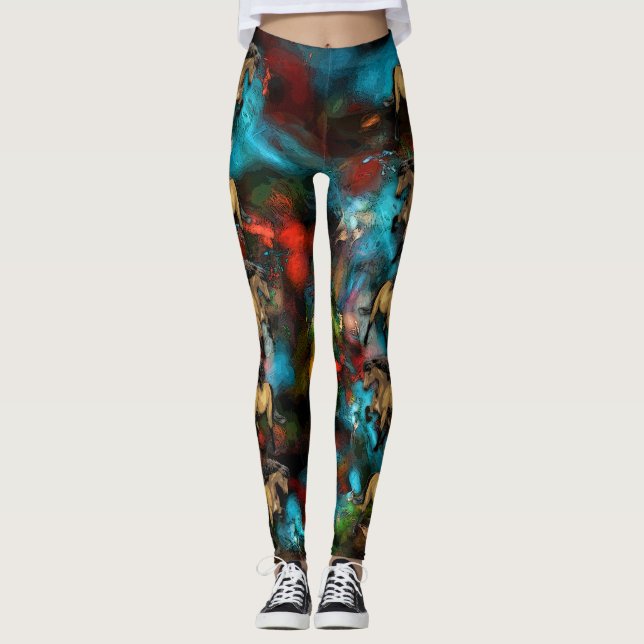 Leggings Art Nouveau Abstracto (Anverso)