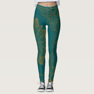 Leggings Art Nouveau "Prusia"