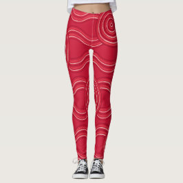 Leggings Arte aborigen Waratah