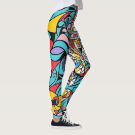 Leggings arte abstracto