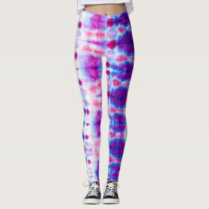 Leggings Arte abstracto brillante de amarillo rojo