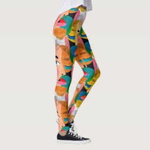 Leggings arte abstracto chica