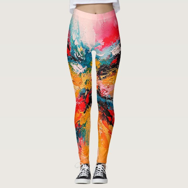 Leggings Arte Abstracto Colorido (Anverso)