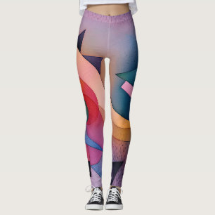 Leggings Arte abstracto contemporáneo "Bote En El Agua"