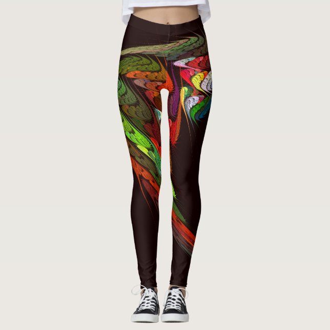 Leggings Arte abstracto de Chameleon (Anverso)