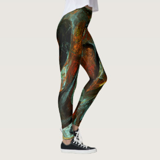 Leggings Arte abstracto de división de tiempo