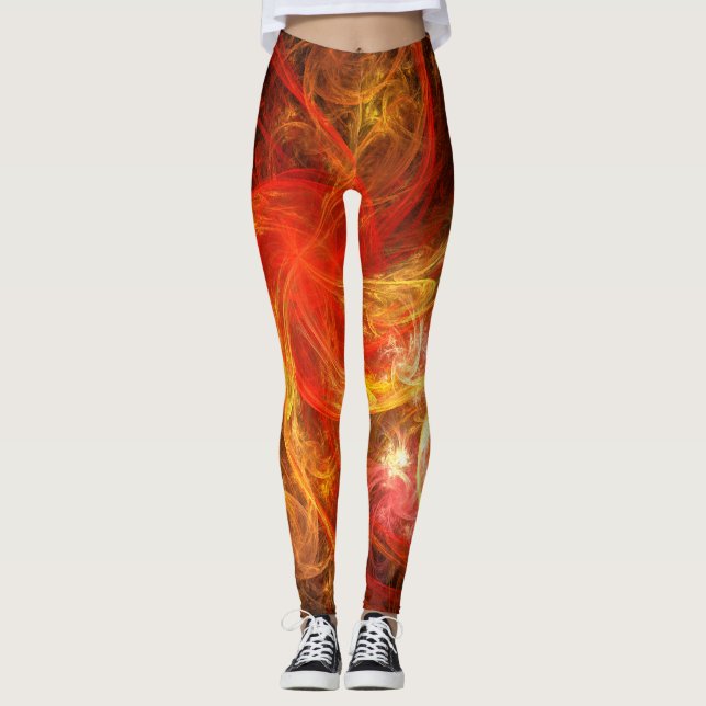 Leggings Arte abstracto de Firestorm (Anverso)