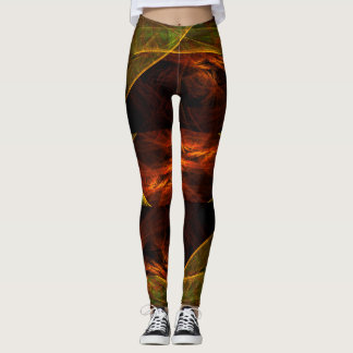 Leggings Arte abstracto de la jungla de Mystique