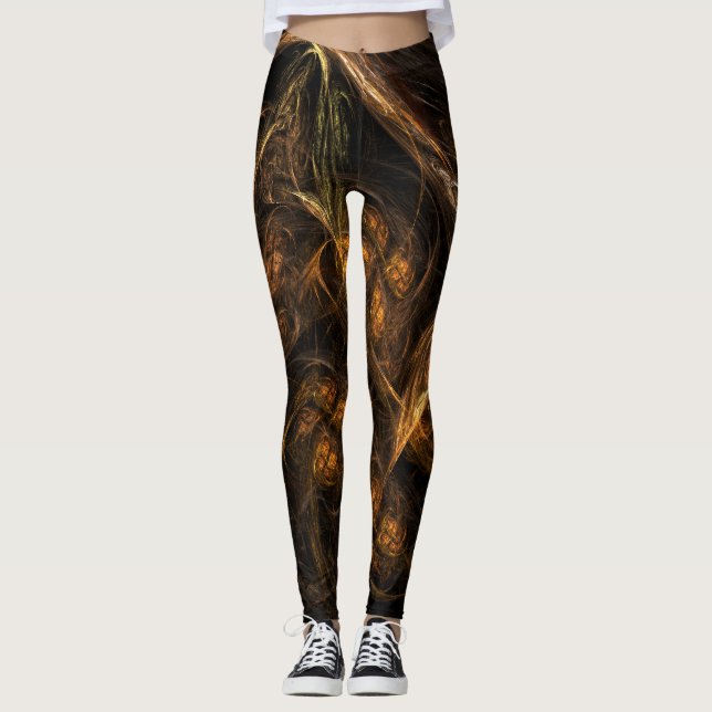 Leggings Arte abstracto de la Madre Tierra (Anverso)