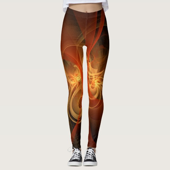 Leggings Arte abstracto de magia matutina (Anverso)