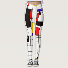 Leggings Arte abstracto del estilo de Mondrian