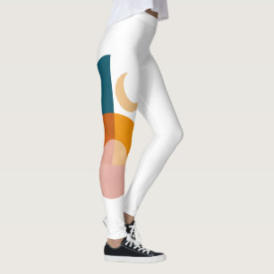 Leggings Arte abstracto geométrico moderno de luna