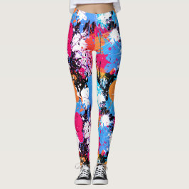 Leggings Arte abstracto - Leyendas coloridas - Esplash de p