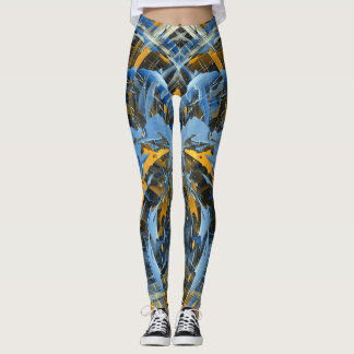 Leggings Arte abstracto moderno de hielo giratorio