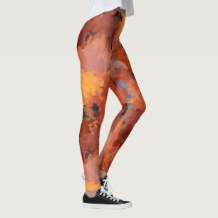 Leggings Arte acuático abstracto de moda