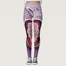 Leggings Arte AI Silver Apple Lace