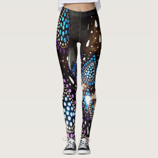 Leggings Arte artesanal Gourd linternas turcas Arte acrílic