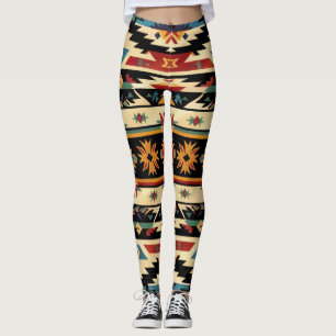 Leggings Arte azteca del suroeste