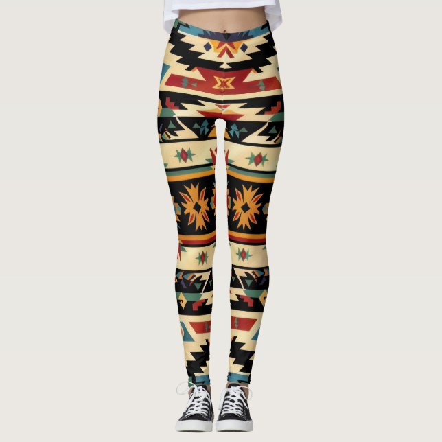 Leggings Arte azteca del suroeste (Anverso)