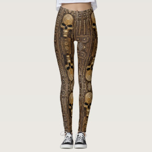 Leggings Arte azteca, vibrante, que refleja la cultura