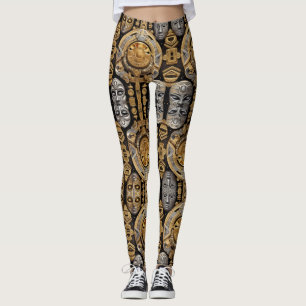 Leggings Arte azteca, vibrante, que refleja la cultura