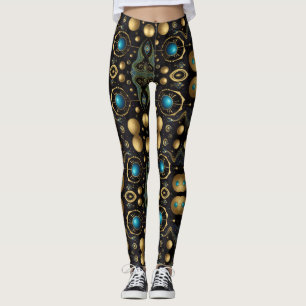 Leggings Arte azteca, vibrante, que refleja la cultura