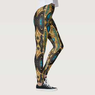 Leggings Arte azteca, vibrante, que refleja la cultura