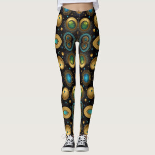 Leggings Arte azteca, vibrante, que refleja la cultura
