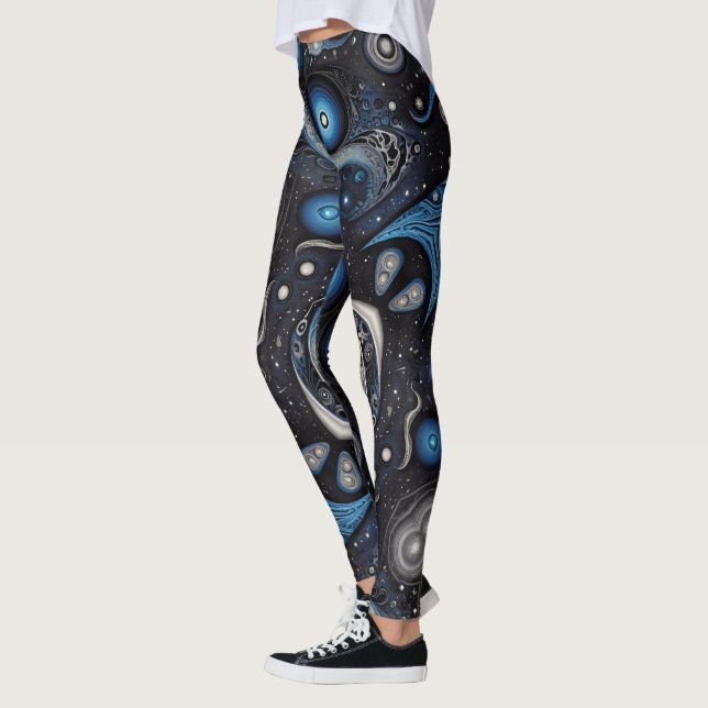 Leggings Arte azteca, vibrante, que refleja la cultura (Izquierda)