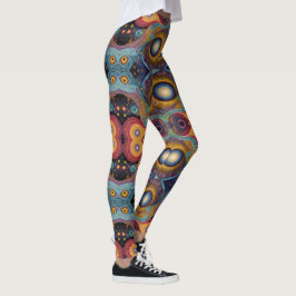 Leggings Arte azteca, vibrante, que refleja la cultura