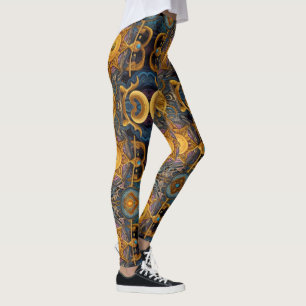 Leggings Arte azteca, vibrante, que refleja la cultura
