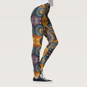 Leggings Arte azteca, vibrante, que refleja la cultura