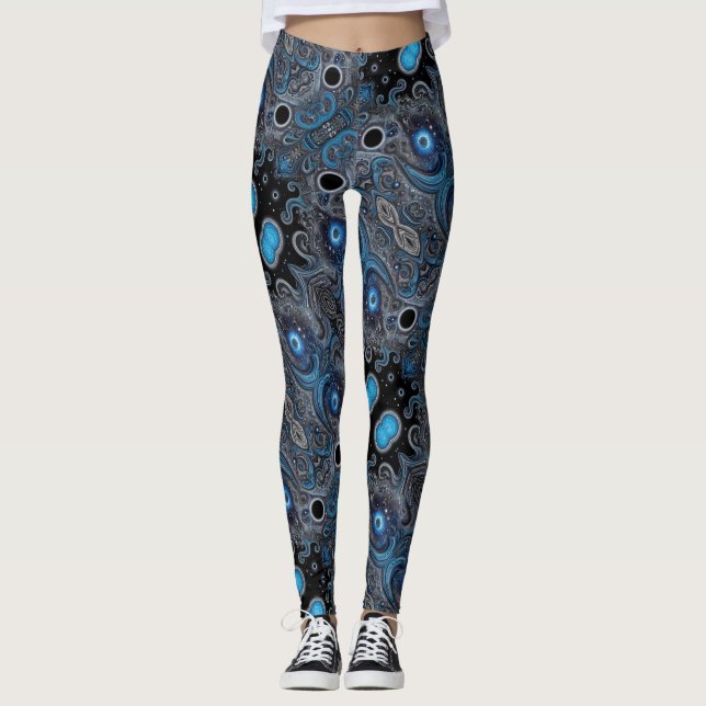Leggings Arte azteca, vibrante, que refleja la cultura (Anverso)