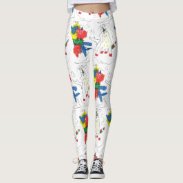 Leggings Arte basquiat de Olivia 