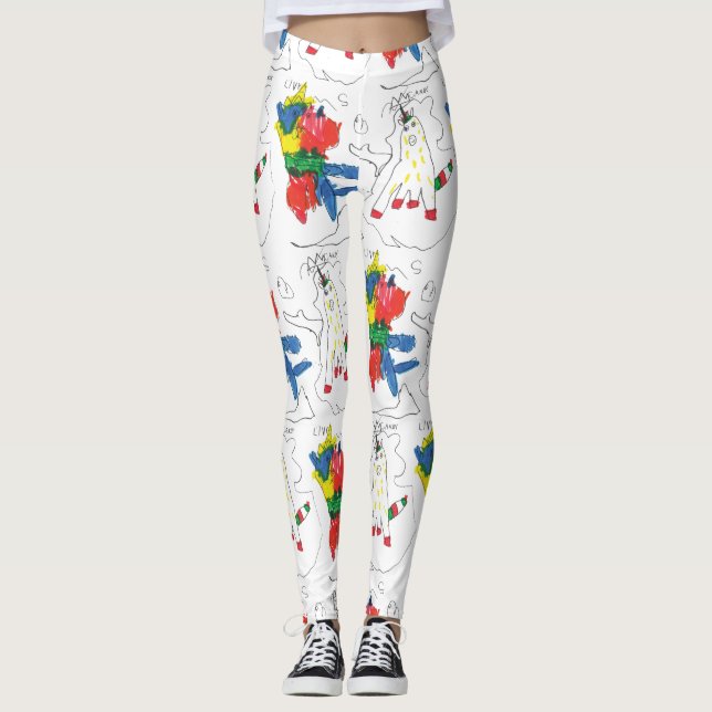 Leggings Arte basquiat de Olivia  (Anverso)