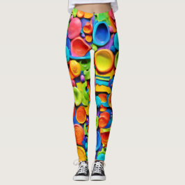 Leggings Arte cerámico colorido