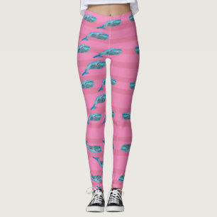 Leggings Arte de animales de peces ballena