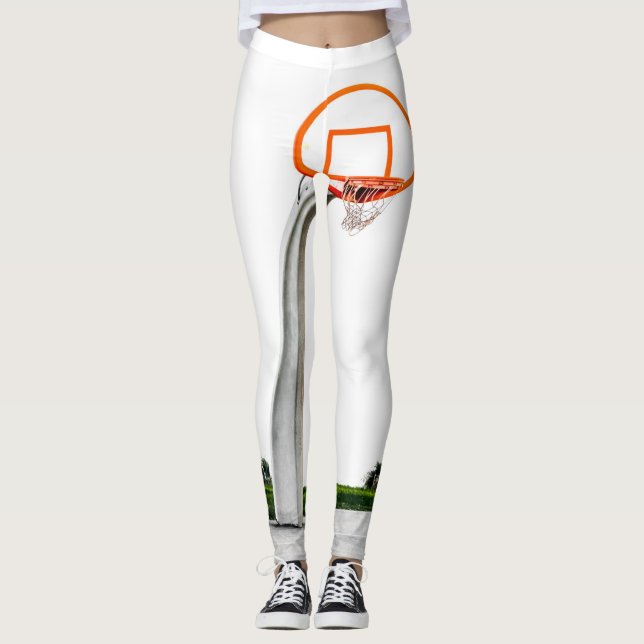 Leggings Arte de baloncesto de bonito (Anverso)