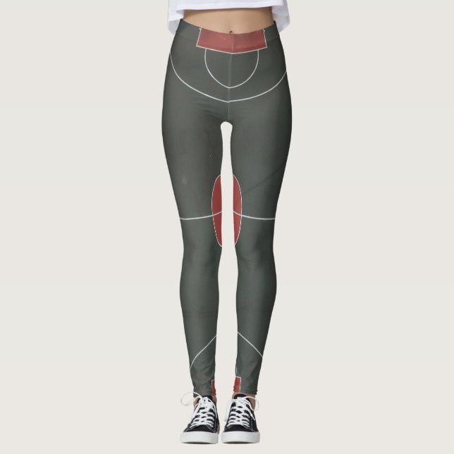 Leggings Arte de baloncesto de bonito (Anverso)