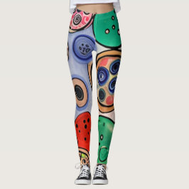 Leggings Arte de botón
